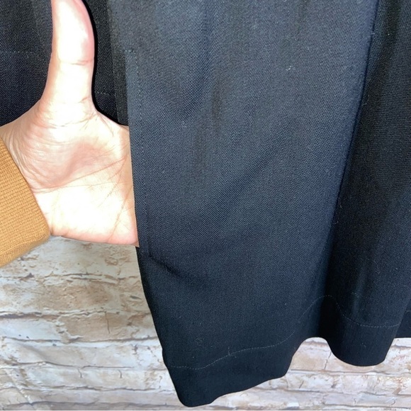 IRO Anicie Front Lace-Up Virgin Wool Blend Mini Dress Black Size 42/US 10 - Picture 6 of 6